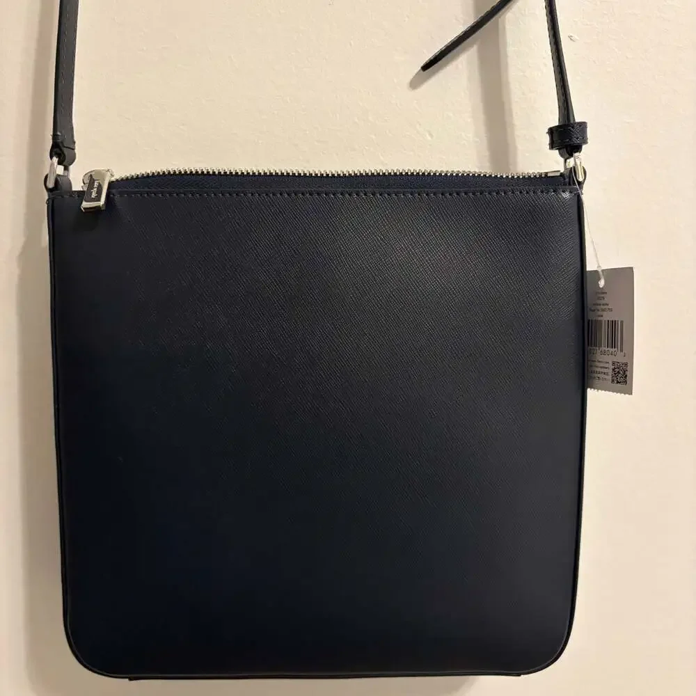 New Kate Spade Sadie Large Crossbody Navy Saffiano Leather Handbag